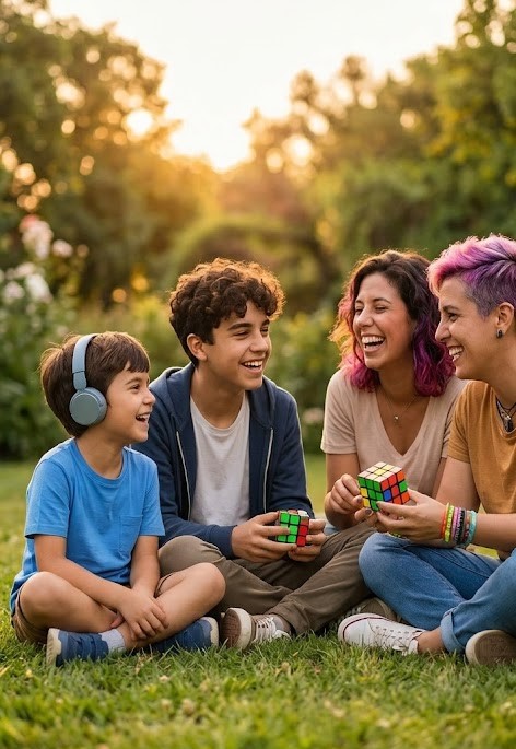 Familia feliz y unida
